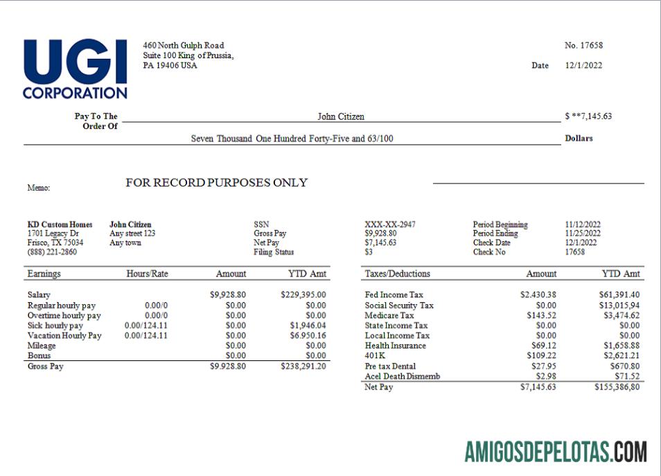 Em branco Modelo de planilha de funcionário da empresa de energia dos EUA